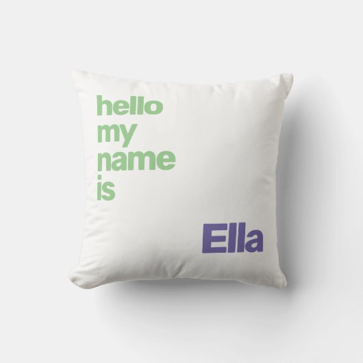 Babydecke Unisex minimal lila weiß Kissen (Vorderseite)