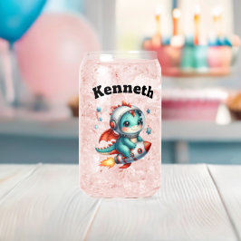 Babydrache, die unter den Sternen fliegt Dosenglas