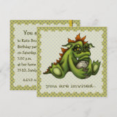 Babydrache Einladung (Vorne/Hinten)