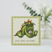 Babydrache Einladung (Stehend Vorderseite)