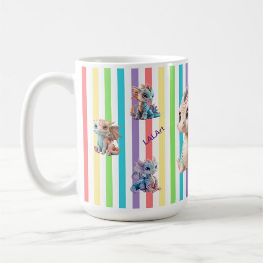 Babydragon レインボーストライプマグカップ kaffeetasse (Links)