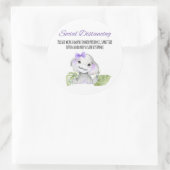 Babyduschaufkleber, Etiketten, Kleinkinder Runder Aufkleber (Tasche)