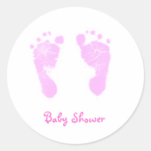 Babyduschaufkleber Runder Aufkleber