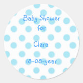 Babyduschaufkleber Runder Aufkleber (Vorderseite)
