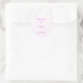 Babyduschaufkleber Runder Aufkleber (Tasche)