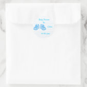 Babyduschaufkleber Runder Aufkleber (Tasche)