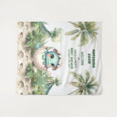 Babyduschbänder-Hatching Bald Niedlich Dino Wandteppich (Vorderseite (Horizontal))