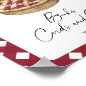 Babyduschbanner mit Karten und Geschenken Poster (Ecke)