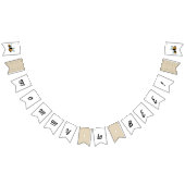 Babyduschbanner "Mommy to Bee" - Jagdflagge Wimpelkette (Alle)