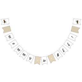 Babyduschbanner "Mommy to Bee" - Jagdflagge Wimpelkette