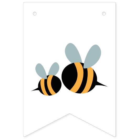 Babyduschbanner "Mommy to Bee" - Jagdflagge Wimpelkette (Erste Fahne)