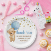 Babyduschbärenplatte Pappteller (Party)