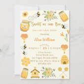 Babyduschbee süß wie möglich einladung (Vorderseite)