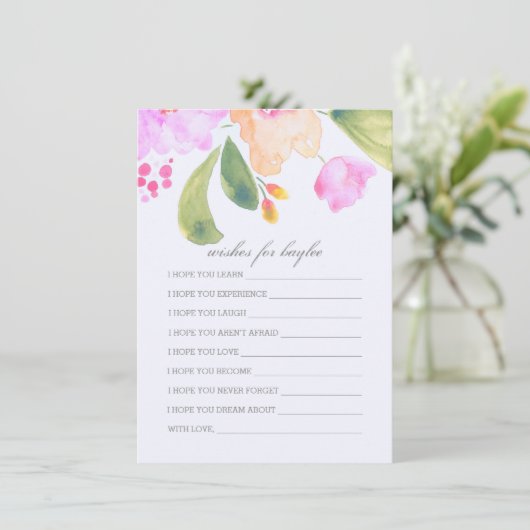 Babyduschberatung für Eltern-Card Hinweiskarte (Stehend Vorderseite)