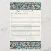 Babyduschberatung für Junge Mutter - Blaubraune Da (Vorderseite)