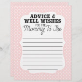 Babyduschberatung und Wünsche für Mama (Vorne/Hinten)