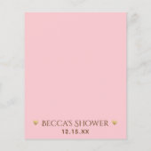 Babyduschberatungskarte Elephant Pink (Rückseite)