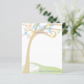 Babyduschberatungskarte Paci Bunny (Stehend Vorderseite)