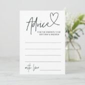 Babyduschberatungskarte Personalisiert Einladung (Stehend Vorderseite)