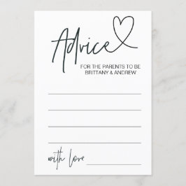 Babyduschberatungskarte Personalisiert Einladung