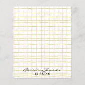 Babyduschberatungskarte "Pink Green Owl" (Rückseite)