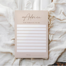 Babyduschberatungskarten für Eltern, die noch zu s