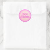 Babyduschblase Runder Aufkleber (Tasche)