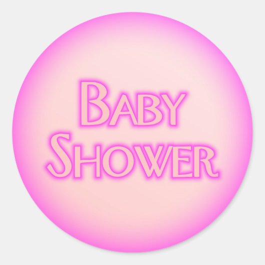Babyduschblase Runder Aufkleber (Vorderseite)