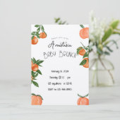 Babyduschbrunch oder WEdding Brunch Einladung (Stehend Vorderseite)