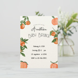 Babyduschbrunch oder WEdding Brunch Einladung