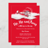 Babyduschbuben Vintag Einladung (Vorne/Hinten)