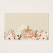 Babyduschbuch Anforderung Gold Glitzer Pumpkin (Rückseite)