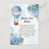 Babyduschbuch Anfrage ElefantenLuftballon Begleitkarte (Vorderseite)