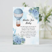 Babyduschbuch Anfrage ElefantenLuftballon Begleitkarte (Stehend Vorderseite)