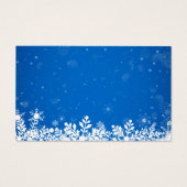 Babyduschbuch Anfrage Winter Blue Schneeflocken (Rückseite)