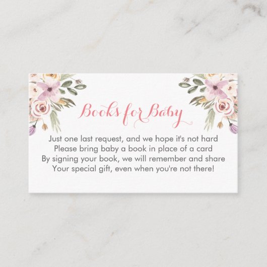 Babyduschbuch aus Holz in Kartenform Begleitkarte (Vorderseite)