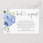 Babyduschbuchanfrage, blau-nadelblau begleitkarte (Vorderseite)