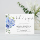 Babyduschbuchanfrage, blau-nadelblau begleitkarte (Stehend Vorderseite)