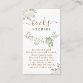 Babyduschbücher für Baby Begleitkarte (Vorderseite)