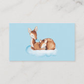 Babyduschbücher für Baby Blue Cloud Deer Begleitkarte (Rückseite)
