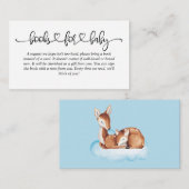 Babyduschbücher für Baby Blue Cloud Deer Begleitkarte (Vorne/Hinten)
