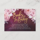 Babyduschbücher für Baby / Buchanfrage mitbringen Begleitkarte (Vorderseite)