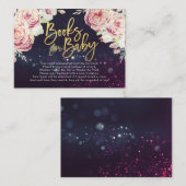 Babyduschbücher für Baby / Buchanfrage mitbringen Begleitkarte (Vorne/Hinten)