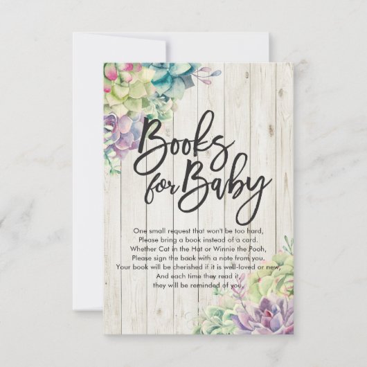 Babyduschbücher für Baby / Buchanfrage mitbringen Einladung (Vorderseite)