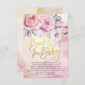 Babyduschbücher für Baby / Buchanfrage mitbringen Einladung (Vorne/Hinten)