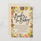 Babyduschbücher für Baby / Buchanfrage mitbringen Einladung (Vorne/Hinten)