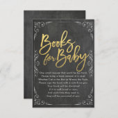 Babyduschbücher für Baby / Buchanfrage mitbringen Einladung (Vorne/Hinten)