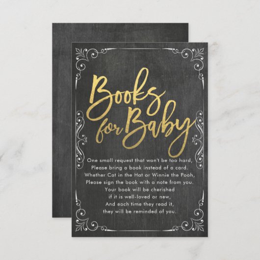 Babyduschbücher für Baby / Buchanfrage mitbringen Einladung (Vorne/Hinten)