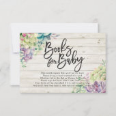 Babyduschbücher für Baby / Buchanfrage mitbringen Einladung (Vorderseite)