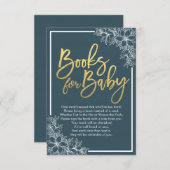 Babyduschbücher für Baby / Buchanfrage mitbringen Einladung (Vorne/Hinten)